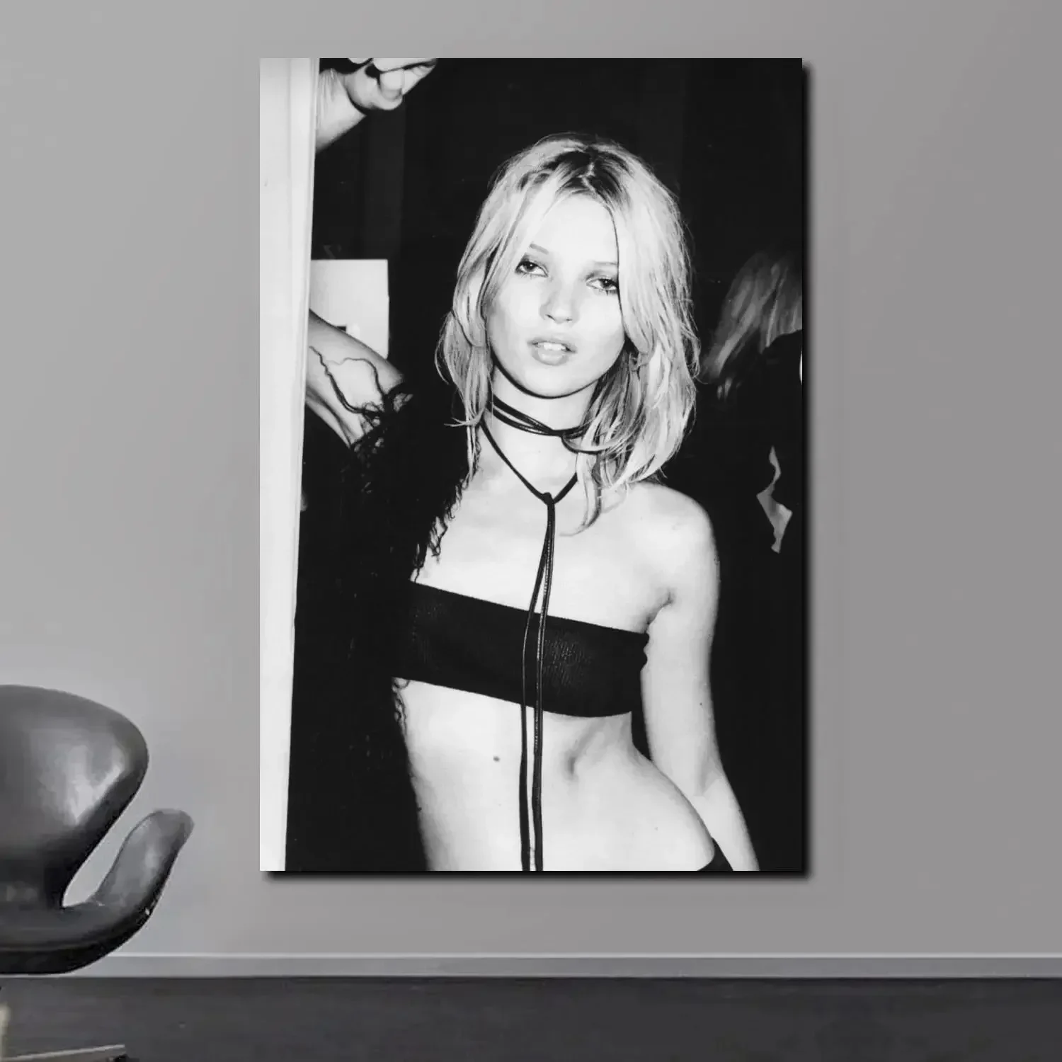 مثير عارضة كيت موس الاسكندنافية الحد الأدنى جدار الفن المنزل غرفة نوم غرفة المعيشة الديكور هدية قماش الديكور الجمالي #1