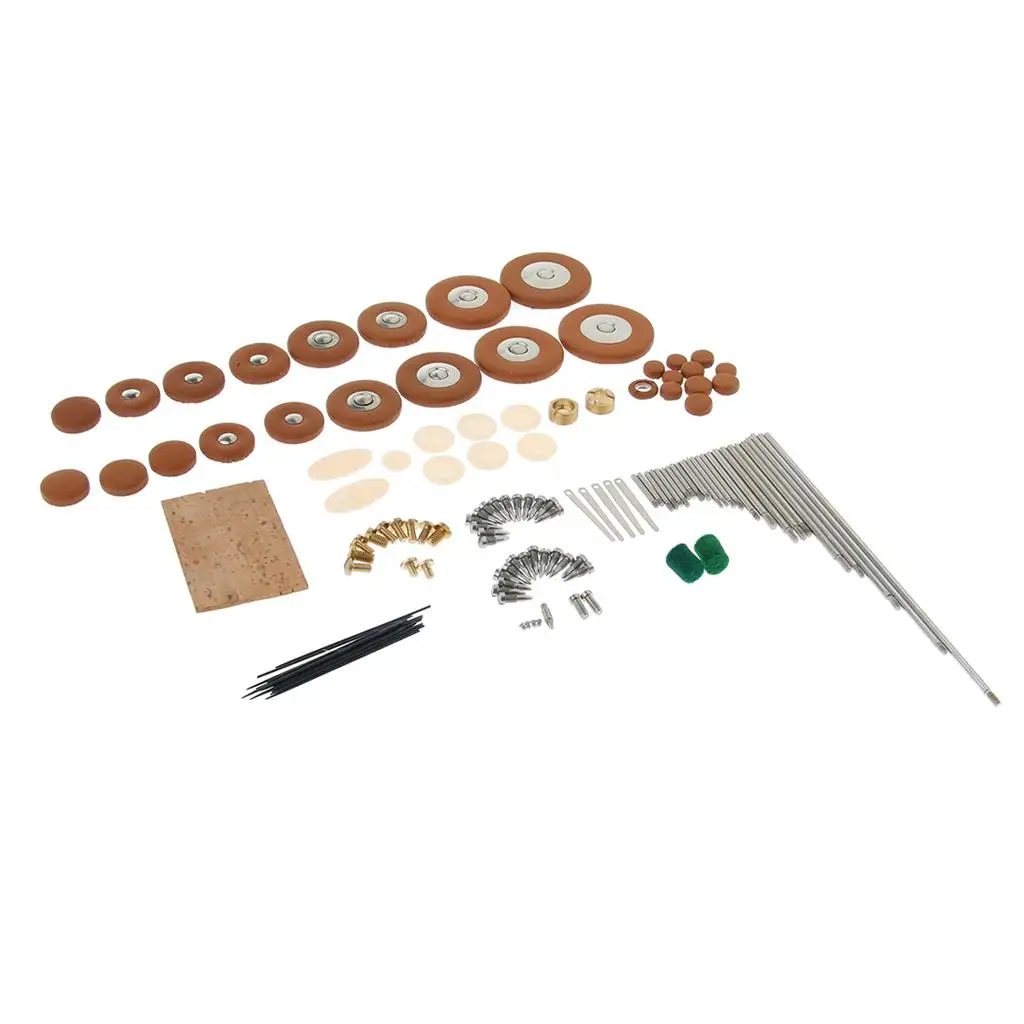 Soprano Saxophone Repair Accessories Complete Maintenance Kit for Musical Instrument Cleaning and DIY Part Replacement