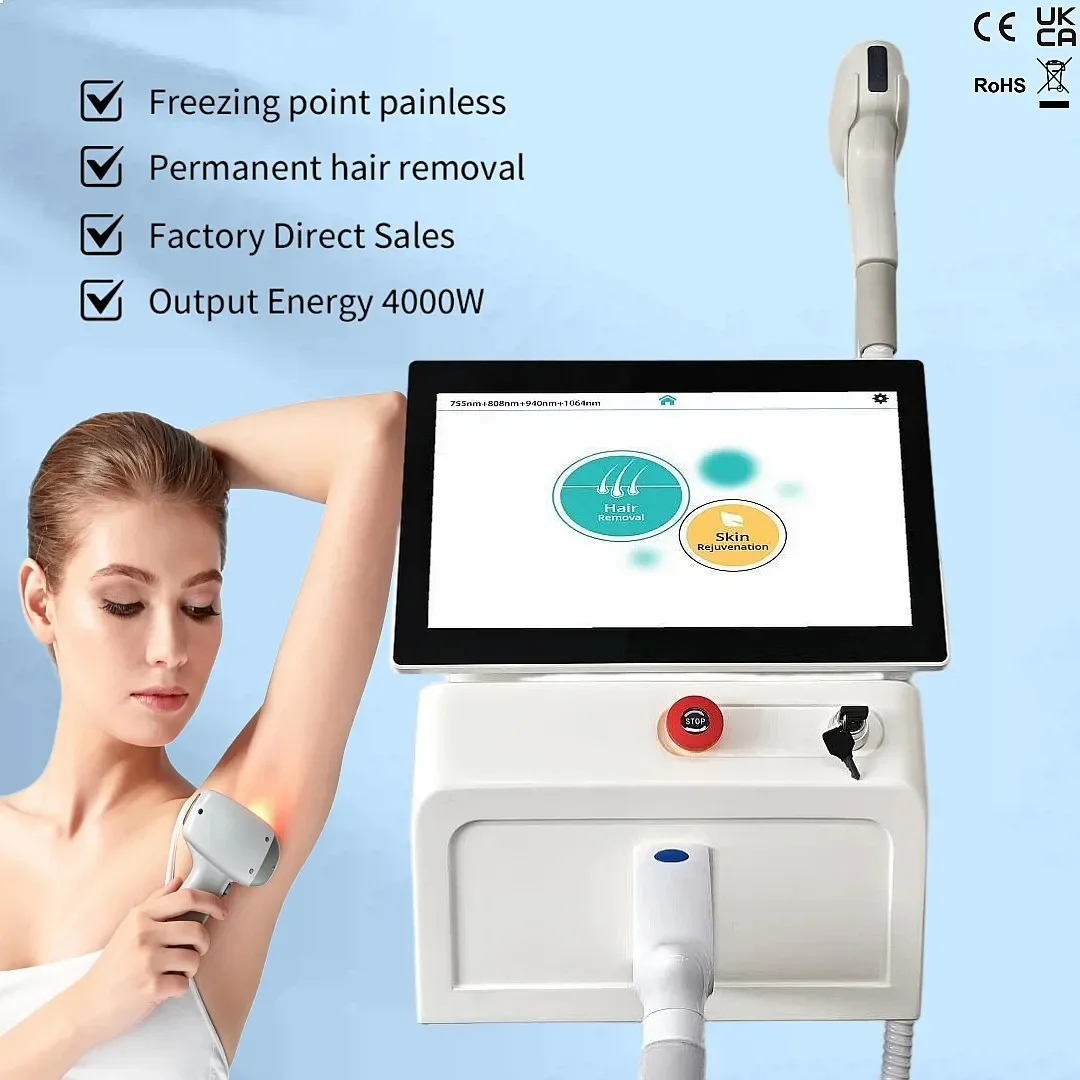 Laser Hair Removal Ice Cooling Painless Permanent Hair Remover for All Skin Types Face Body Bikini At Home Salon