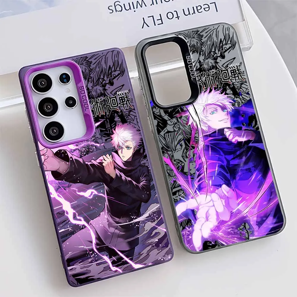 Jujutsu Kaisen Gojo Satoru Für Samsung Galaxy S26 S25 Edge S24 S23 S22 S21 S20 FE Ultra Plus Bunte Silikon-Handyhülle