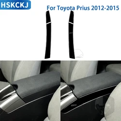 For Toyota Prius 2012 2013 2014 2015 Accessories Car Black Plastic Interior Center Armrest Side Panel Trim Sticker