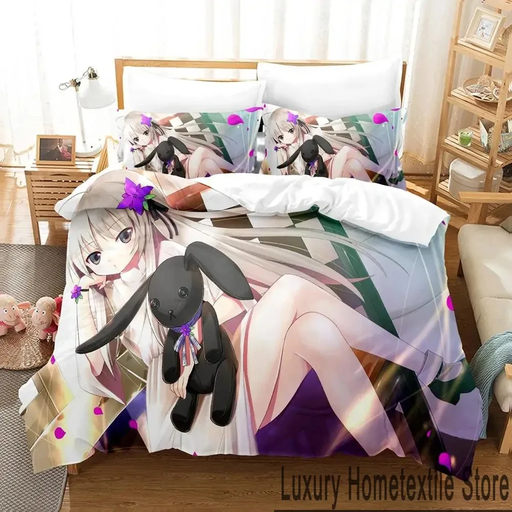 

Anime Yosuga No Sora Bedding Set Boys Girls Twin Queen King Size Duvet Cover Pillowcase Bed boys Adult Home Textileextile