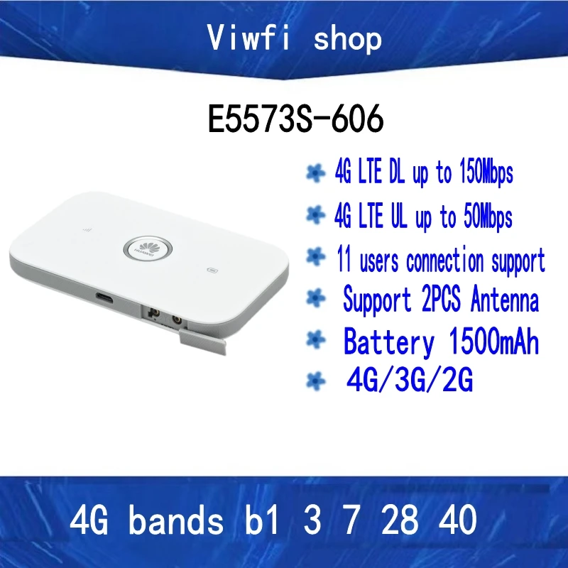 Hua wei E5573 E5573s-606 CAT4 150M 4G WiFi Router Mobile Wireless Wi Fi Hotspot