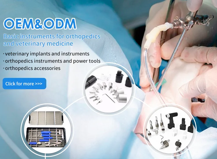 Veterinary Durable Reusable Aluminum Alloy Broken Screw Instrument Set for Multi-Animal Orthpedic Surgery