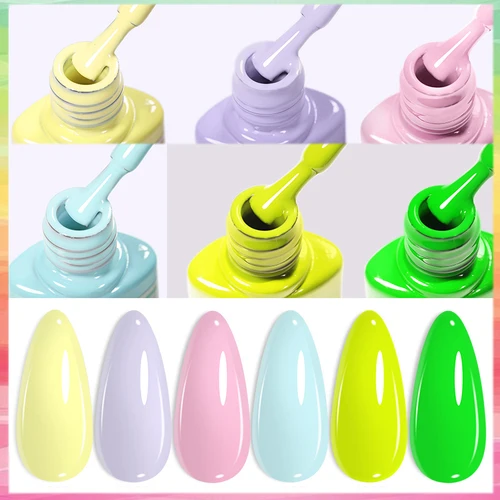 Imagen 2 del producto LILYCUTE Primavera Verano 7ml esmalte de uñas en Gel de larga duración 125 colores Soak Off Gel UV para mujeres francés DIY suministro de Arte de uñas
