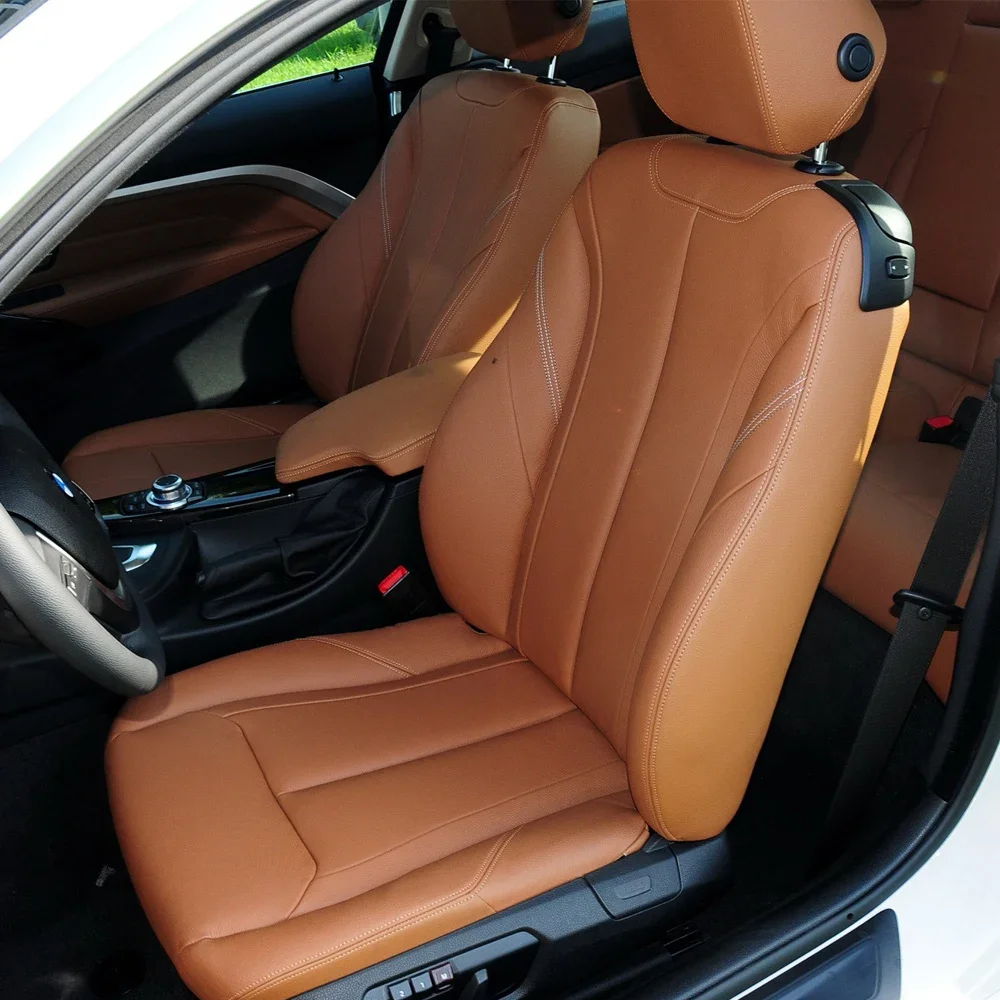 Spezieller Autositzbezug für BMW 4er-Reihe, 2-türiges Coupé, Modelle 2013, 2014, 2015, 2016, 2017, aus PU-Leder, Autositzbezüge, Autozubehör. – Detail 1