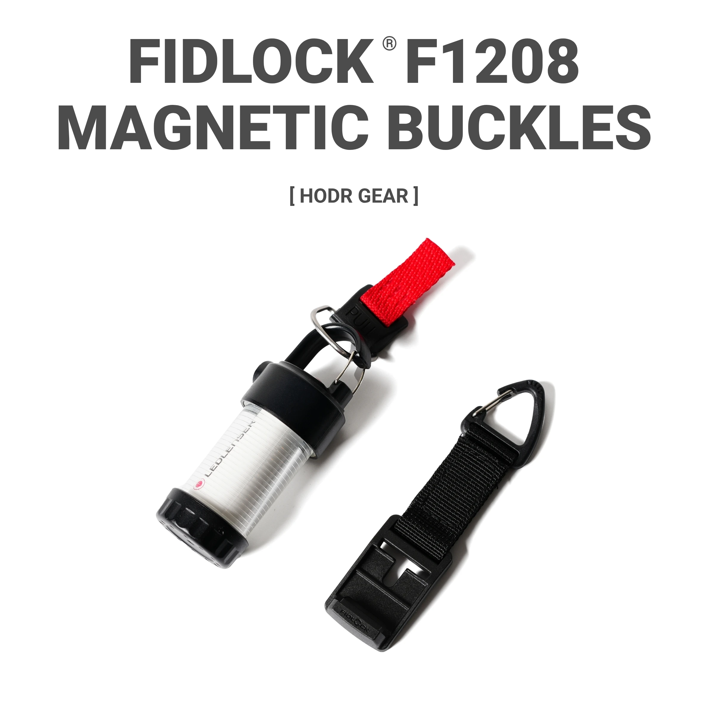 [HODR] Fidlock F1208 Magnetic Buckles 20mm Molle Magnetic Clips Quick Release Tactical Hiking Camping Outdoor EDC