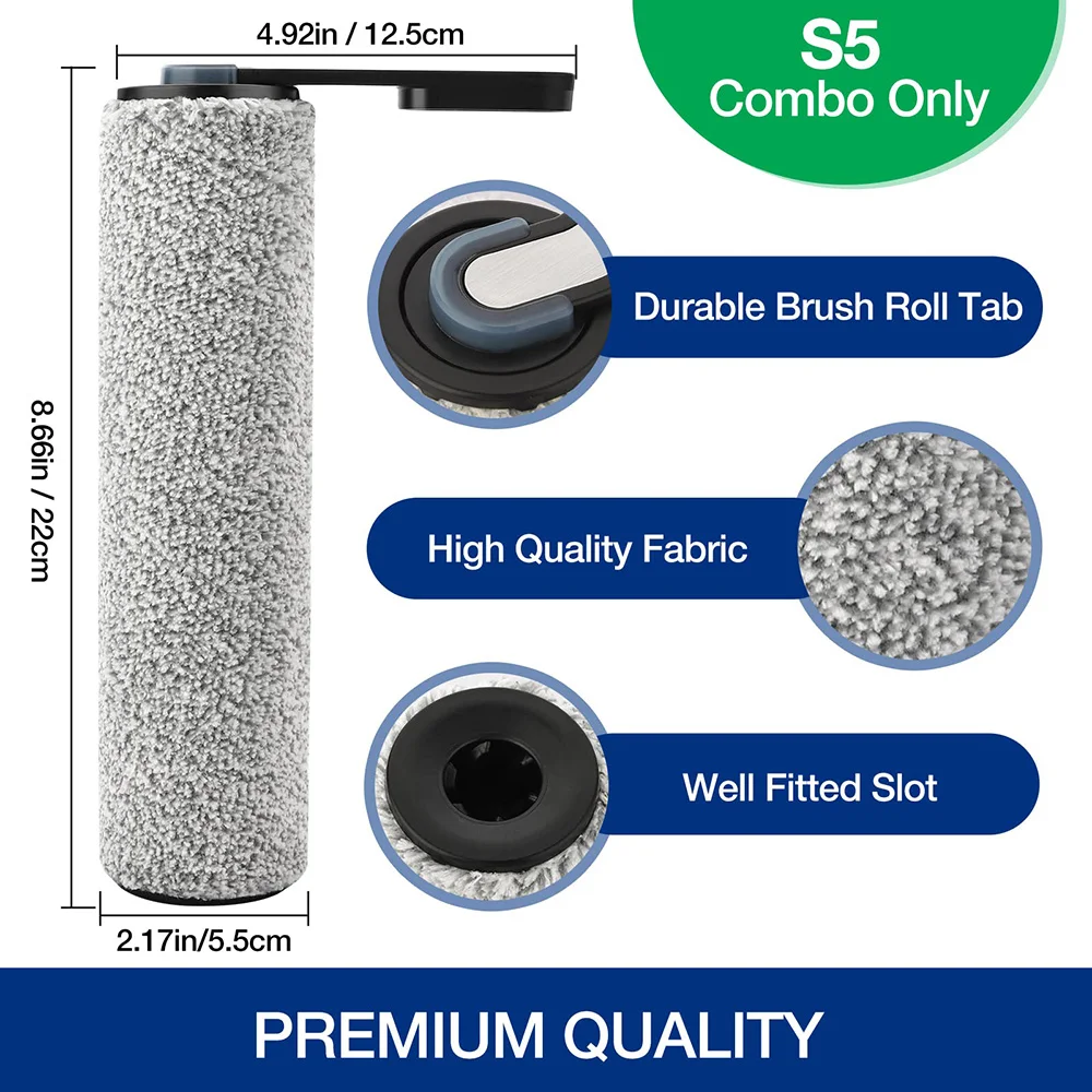 Roller Brush For Tineco S5 COMBO Accessories Floor One S5 COMBO Spare Parts Replacements Brush Roller Filters