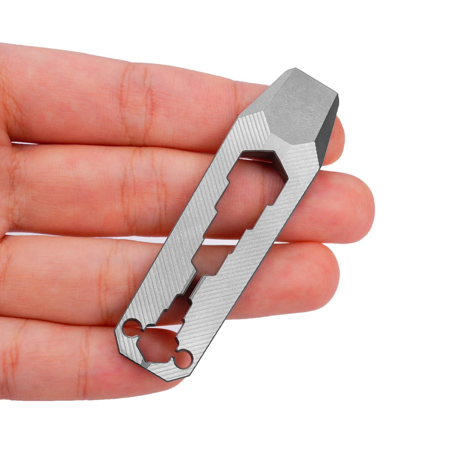 Titanium Alloy Small Scale Multifunctional Adjustable Wrench Portable Outdoor EDC Tools Unpacking