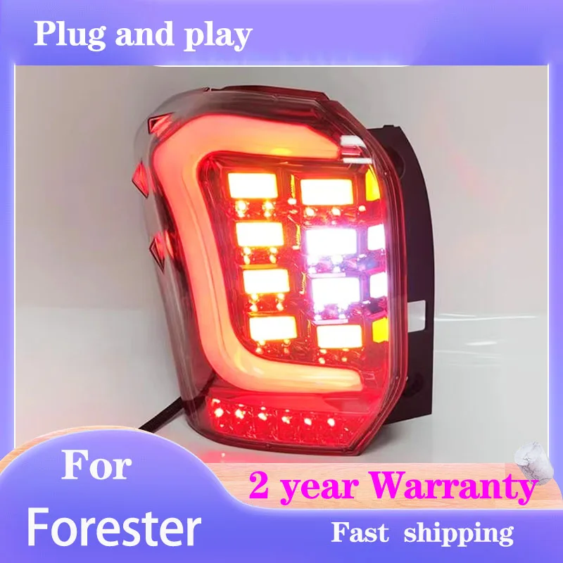 

Стайлинг автомобиля для задних фонарей Subaru Forester 2013, 2014, 2015, 2016, задний фонарь Forester, задний фонарь DRL, противотуманный тормоз, указатель поворота, задний ход