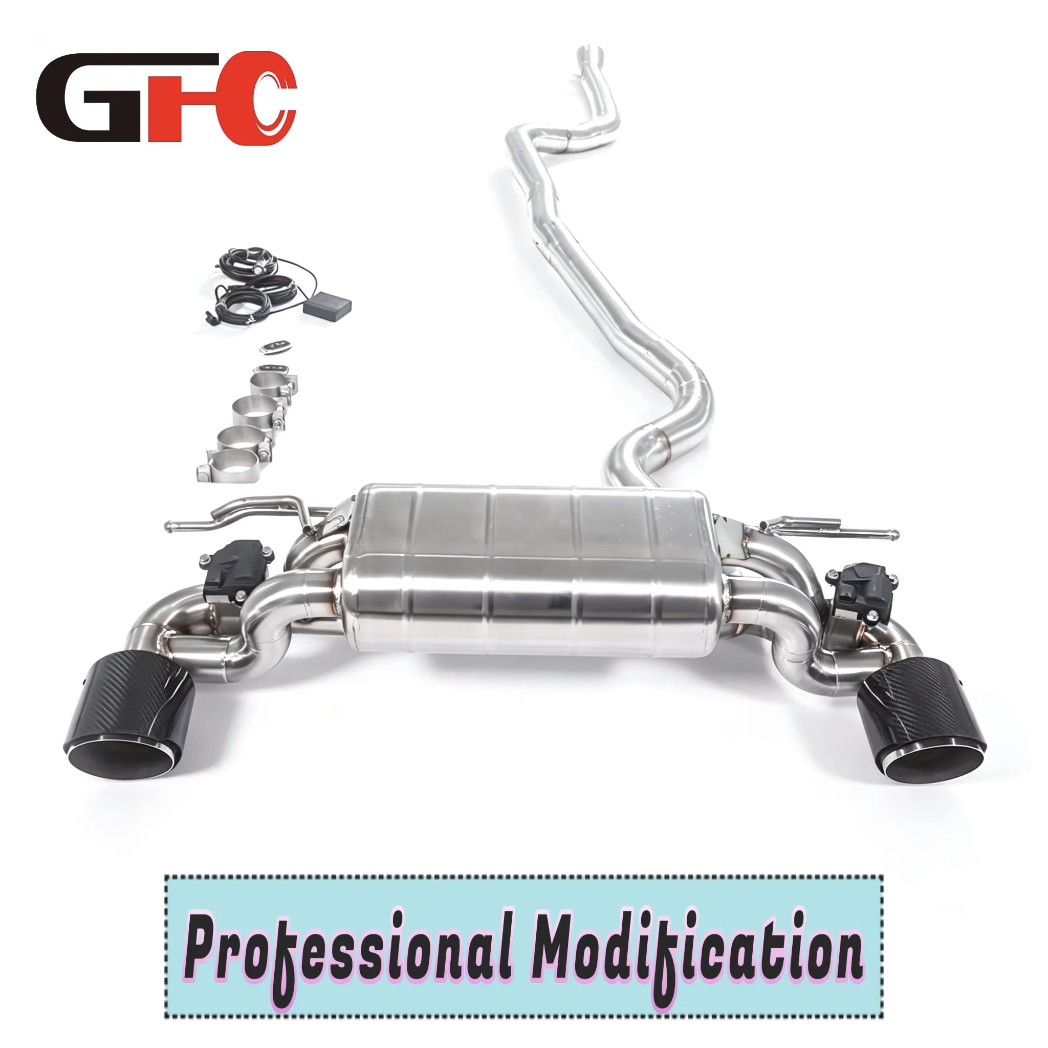 Exhaust Pipe Compatible with 2019 BMW M125I F20 2.0T with 304 SUS High-performance Exhaust System,customizable Exhaust tip