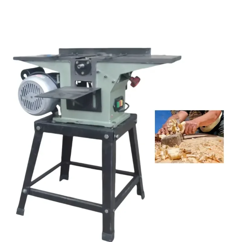 Industrial Wood Planer Household Three-In-One Thicknesser Double Side Planer Straight Cutter Head Motor Engine Wood Saw