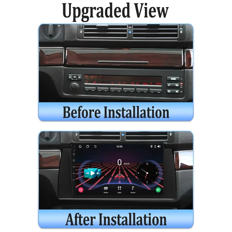 Radio Android 16 For BMW 5 E39 1995 1996 1997- 2003 E53 X5 M5 Wireless Android Auto Carplay Autoradio 5G