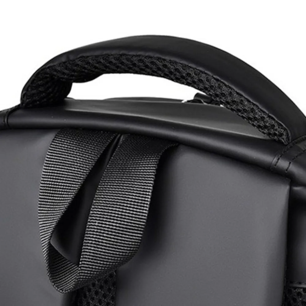 

Durable Fashionable Waterproof Backpack Solid Color Polyester Hiking Bag Curved Shoulder Strap Portable Laptop Bag Travel