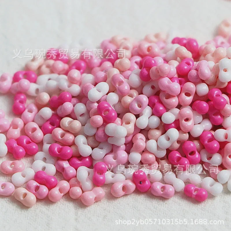 Super high-quality solid colored peanut bead gourd bead 3 * 6mm handmade DIY beaded bracelet necklace accessory materials