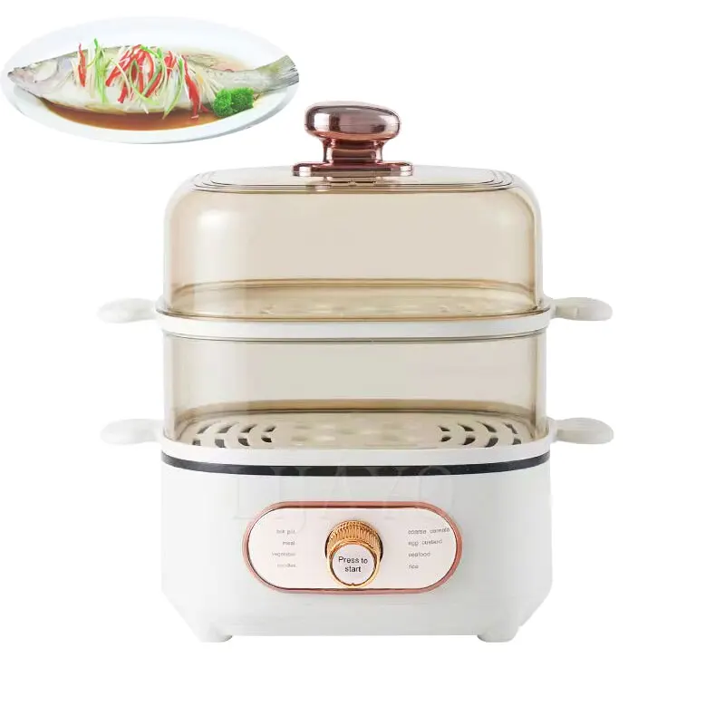 Double-Layer Steaming Rack Large Capacity Electric Food Steamer Home Food Warmer Cooker Vegetables Steam Cooker