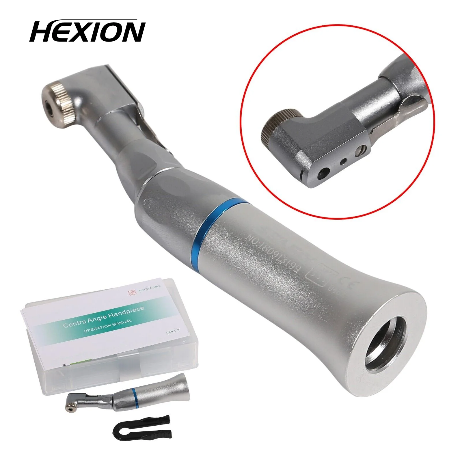 

HEXION NSK Style Dental Dentistry Slow Low Speed Handpiece Against Low Rotation Dentistry Contra Angle Latch Chuck /Push Button