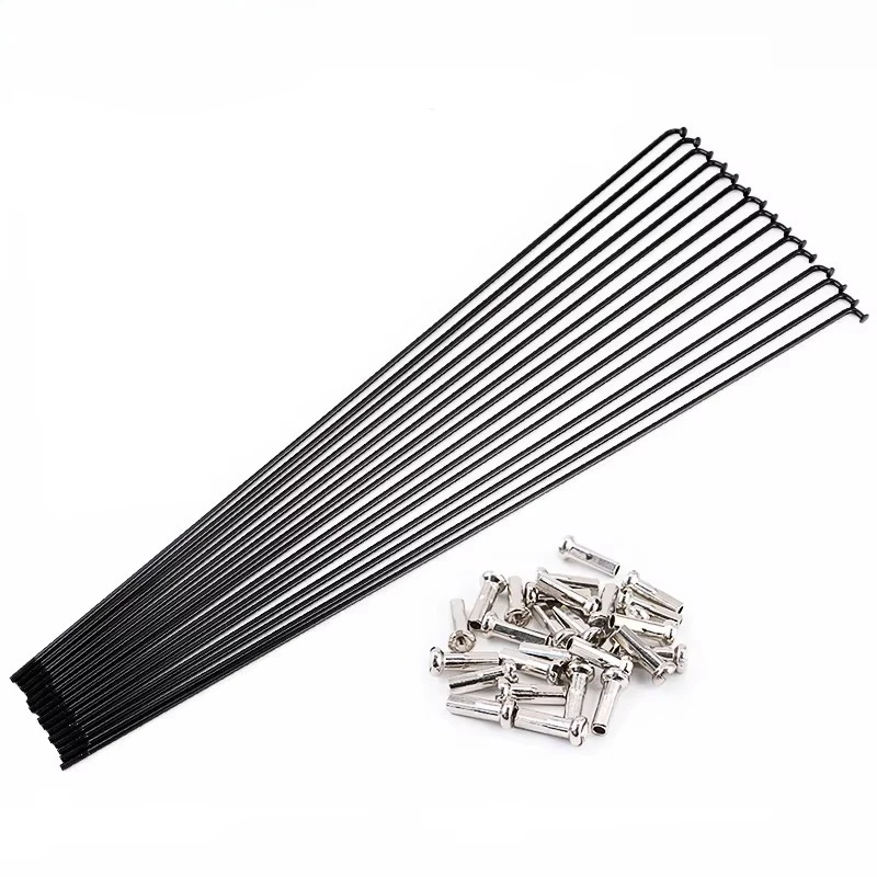 Leibicler 45 #steel bicycle spokes 254-289mm bicycle rust resistant straight J-shaped curved wheel spokes