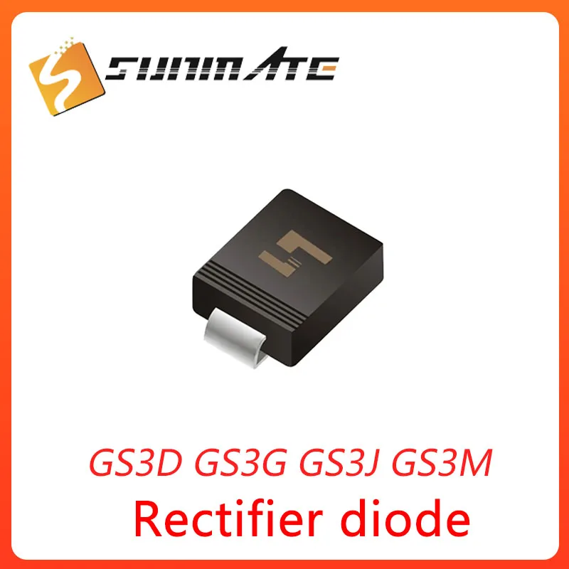 50PCS  GS3D GS3G GS3J GS3M  SMC(DO-214AB) Rectifier diode