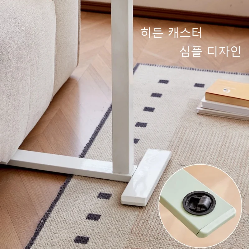 طاولة جانبية للسرير قابلة للتعديل بارتفاع إمالة مع عجلات مكتب كمبيوتر متحرك طاولة كسول للمنزل والمكتب فوق السرير مكتب زاوية جديد #6