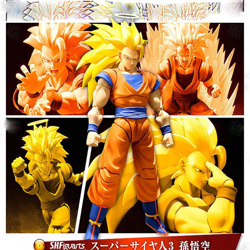 

Anime Dragon Ball Z Cartoon Figure Super Saiyan Super 3 Goku Action Model Movable Toy Pvc Statue Collection Children Gift