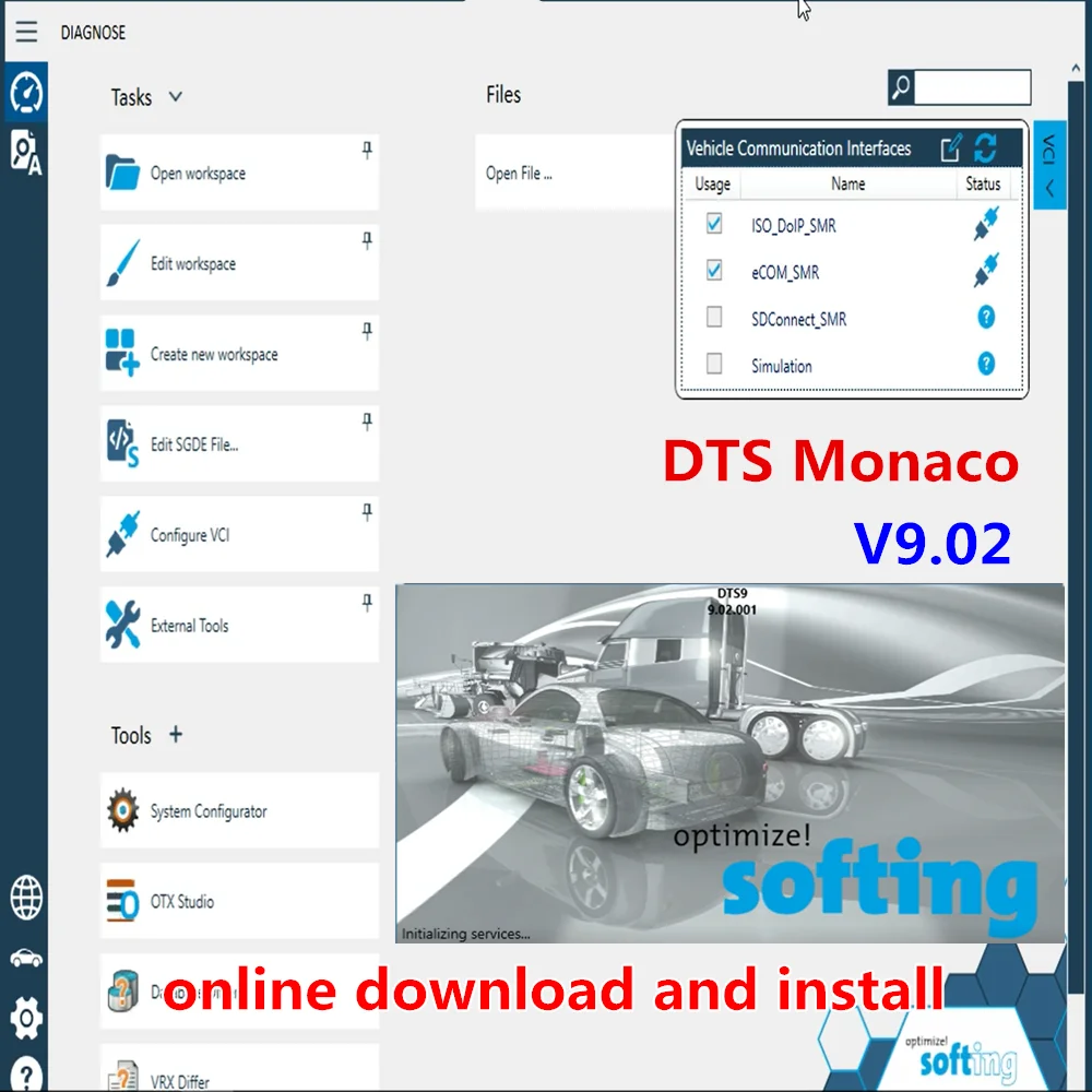 Newest DTS Monaco V9.02/V8.16 for MB Star C4 Connector C5 Multiplexer C6 VCI Online Installation and Activation