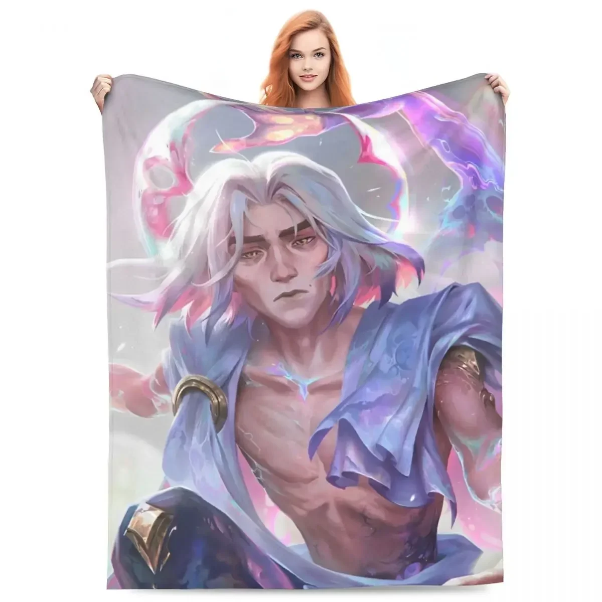 Arcane Viktor Game Flannel Blanket Soft Warm Bedding Throws for Home Decor Camping Print Bedspread Sofa Bed Cover