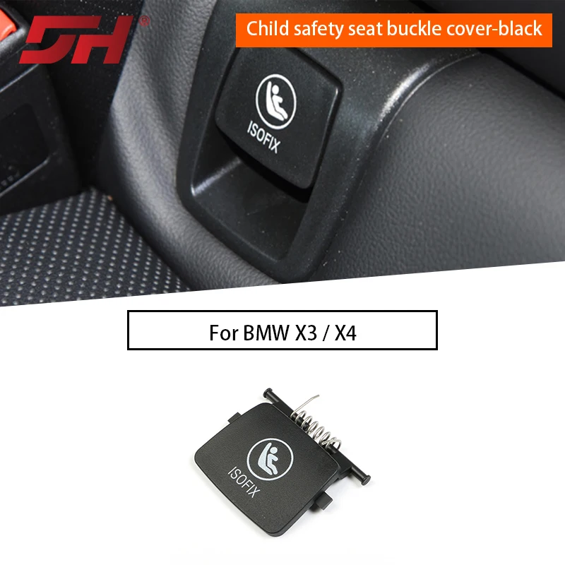 

Car child safety seat socket cover Child safety seat buckle cover Suitable for new BMW X3, new BMW X4 (G02, G08) in black colo