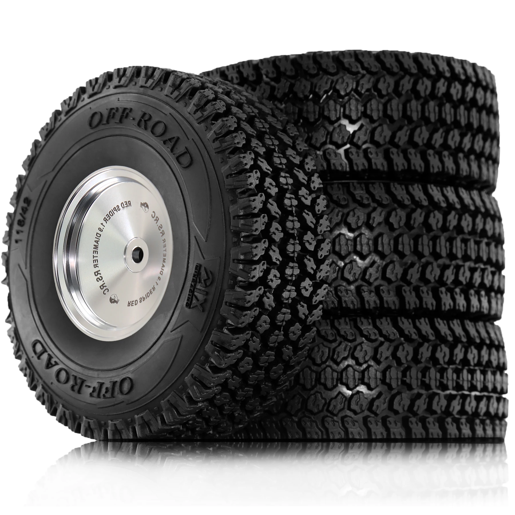 

1,9-дюймовые колеса и шины с замком (4 шт.) для 1/10 TRX4 TRX6 Axial SCX10 I II III 90046 AXI03007 Redcat GEN7 GEN8 RC4WD D90