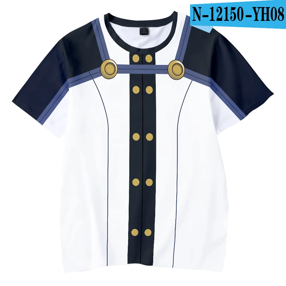 For Men Unisex Kirito Oversize O-neck 3D with Short Sleeve Tops Funny T-shirts Fashion Japanese Anime Sword Art Online Cosplay