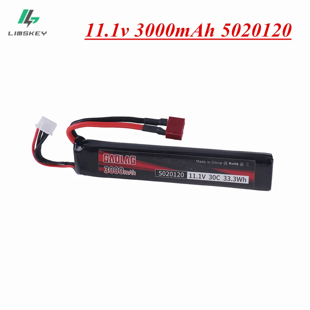 11.1V Lipo Battery for Airsoft Gun 11.1V 3S 3000mAh 30C for Water Guns Airsoft BB Air Pistol Electric Toys 3S Batteries