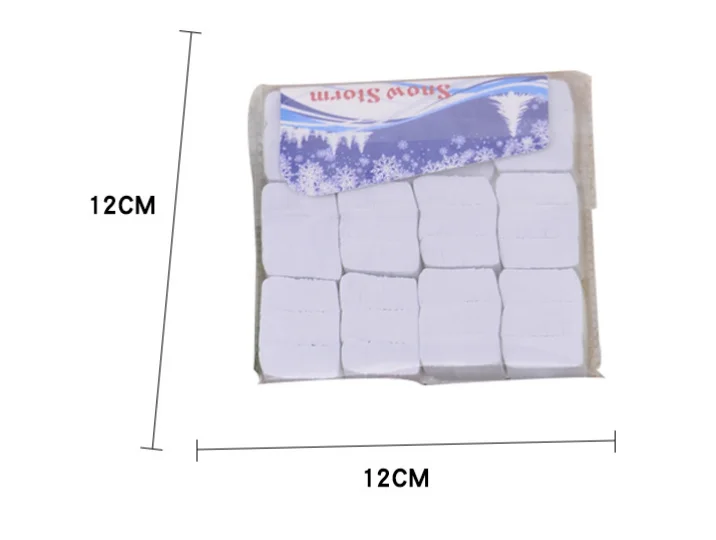 12 pièces/ensemble flocons de neige blancs tempête de neige papier de neige magicien tours de magie accessoires