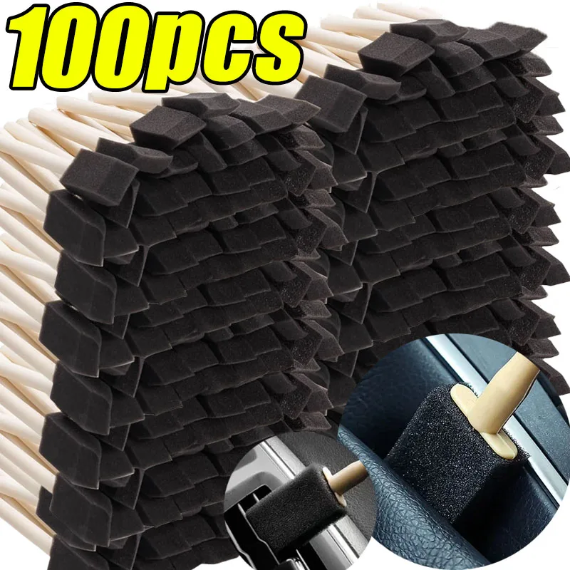Esponja de saída de ar do carro escova de limpeza interior detalhando escovas de remoção de poeira condicionador grade escova de limpeza acessórios au