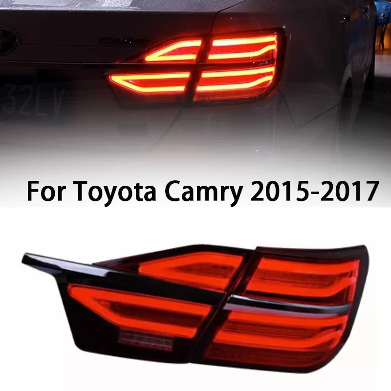 Taillights For Toyota Camry 2015-2017 Upgrade Modified Fashion Full LED Taillight Assembly Turn Signal Rear Lamp Accessories