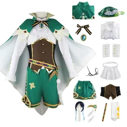 Genshinn Venti Cosplay Costume Vest Shorts Hat Stockings Venti Outfits Barbatos Wendi Windy Outfits Kids Anime Comic Con