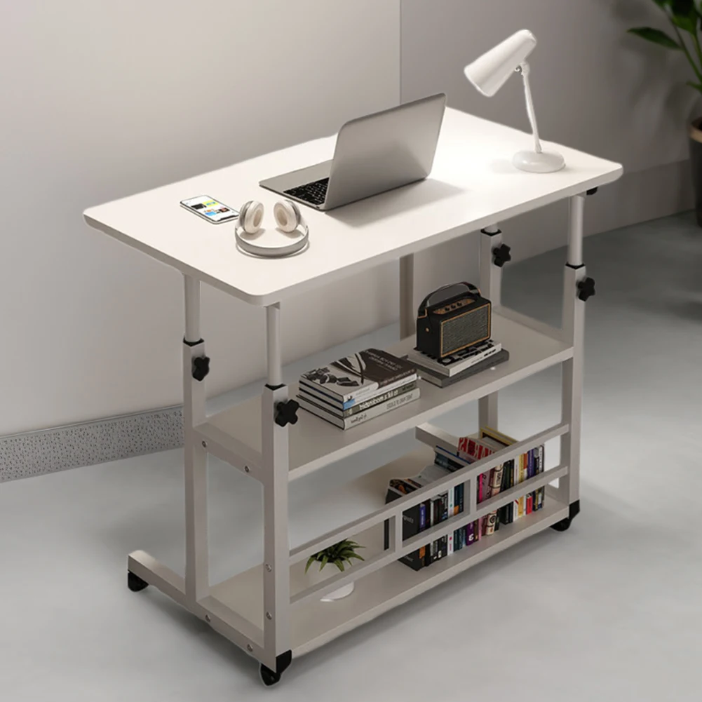 

Height Adjustable Computer Desk with Rolling Wheels Adjustable Bedside Laptop Desk Height Adjustable Laptop Desk for Home Office