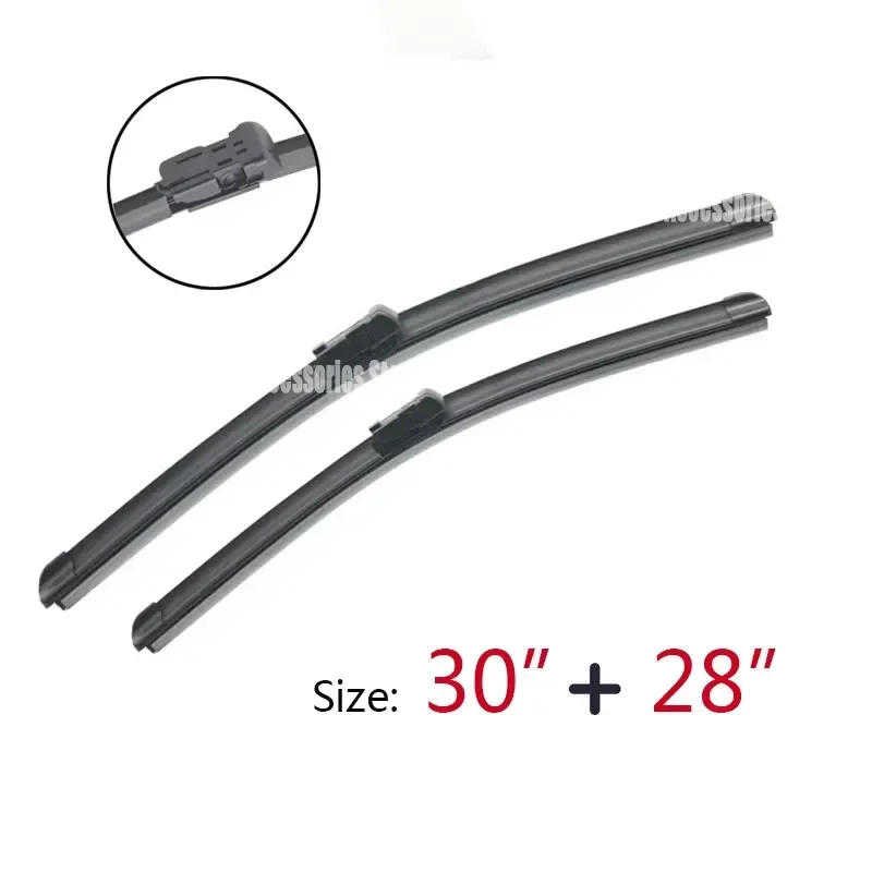 For Peugeot 3008 MK1 2008-2016 LHD Front Rear Windshield Wiper Blades Set 30 28 12 Inch Auto Glass Cleaner Accessories