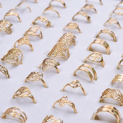 1/5pcs/Lot Fashion Bagues Acier Inoxydables Femmes Evil Eye Lotus Flower Ring Stainless Steel Rings For Women Men Jewelry Party