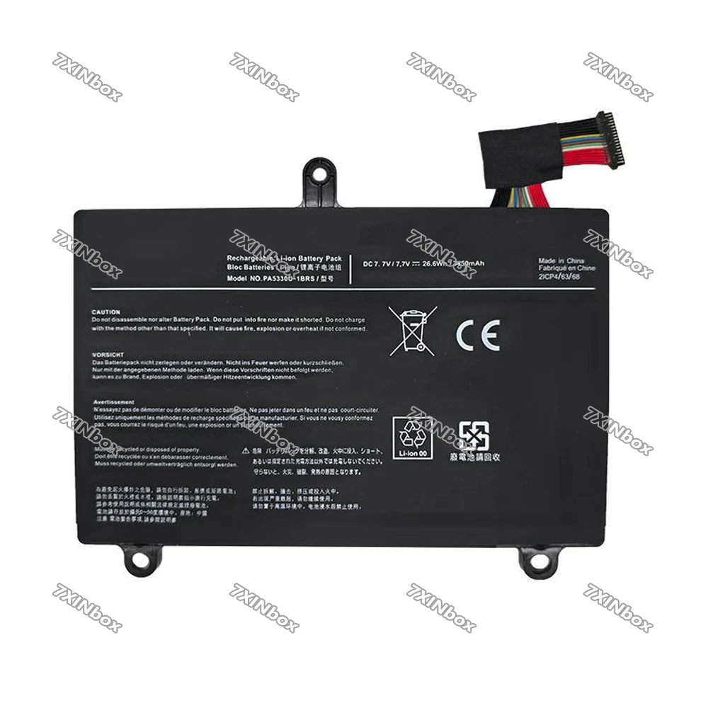 7XINbox PA5330U-1BRS 7.7V 26.6Wh 3450mAh high capacity Laptop Battery For Toshiba Dynabook G83 GZ83 series