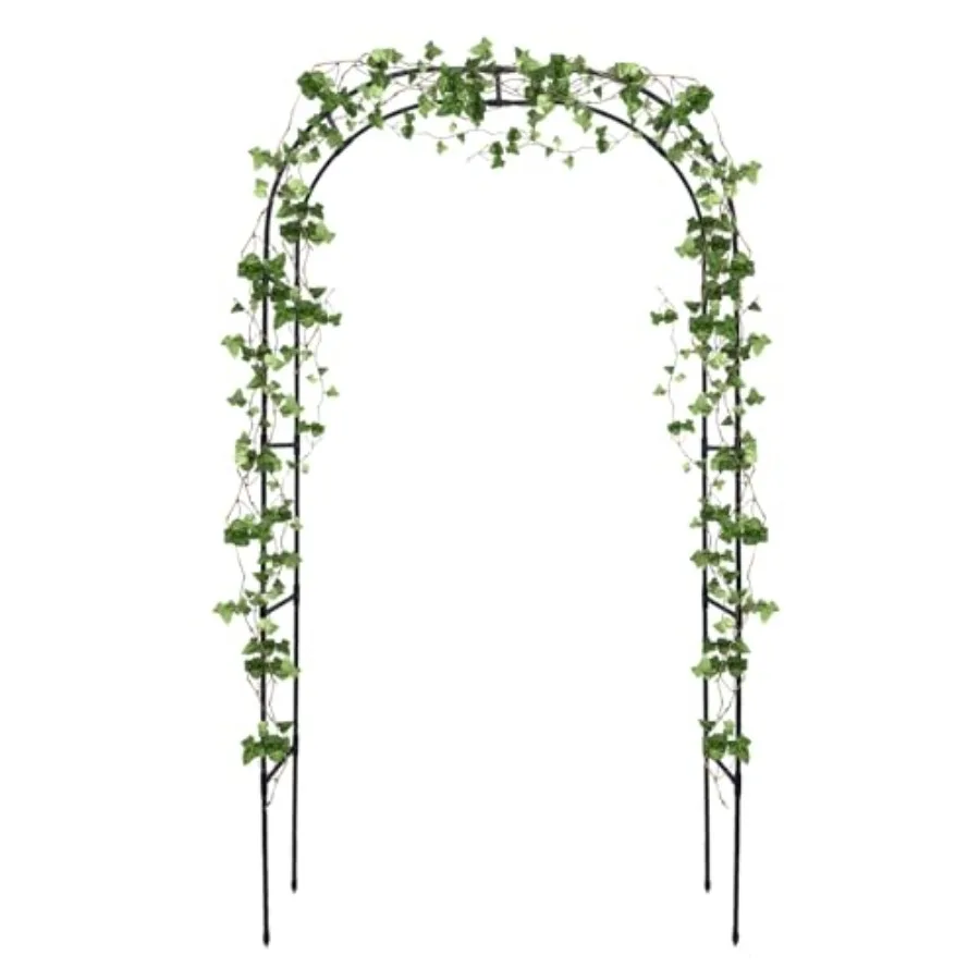 

Garden Trellis 47 L 94(H) inch Garden Arch for Climbing Plants Outdoor Thickened PlasticWrapped AntiRust Technology Suitable fo