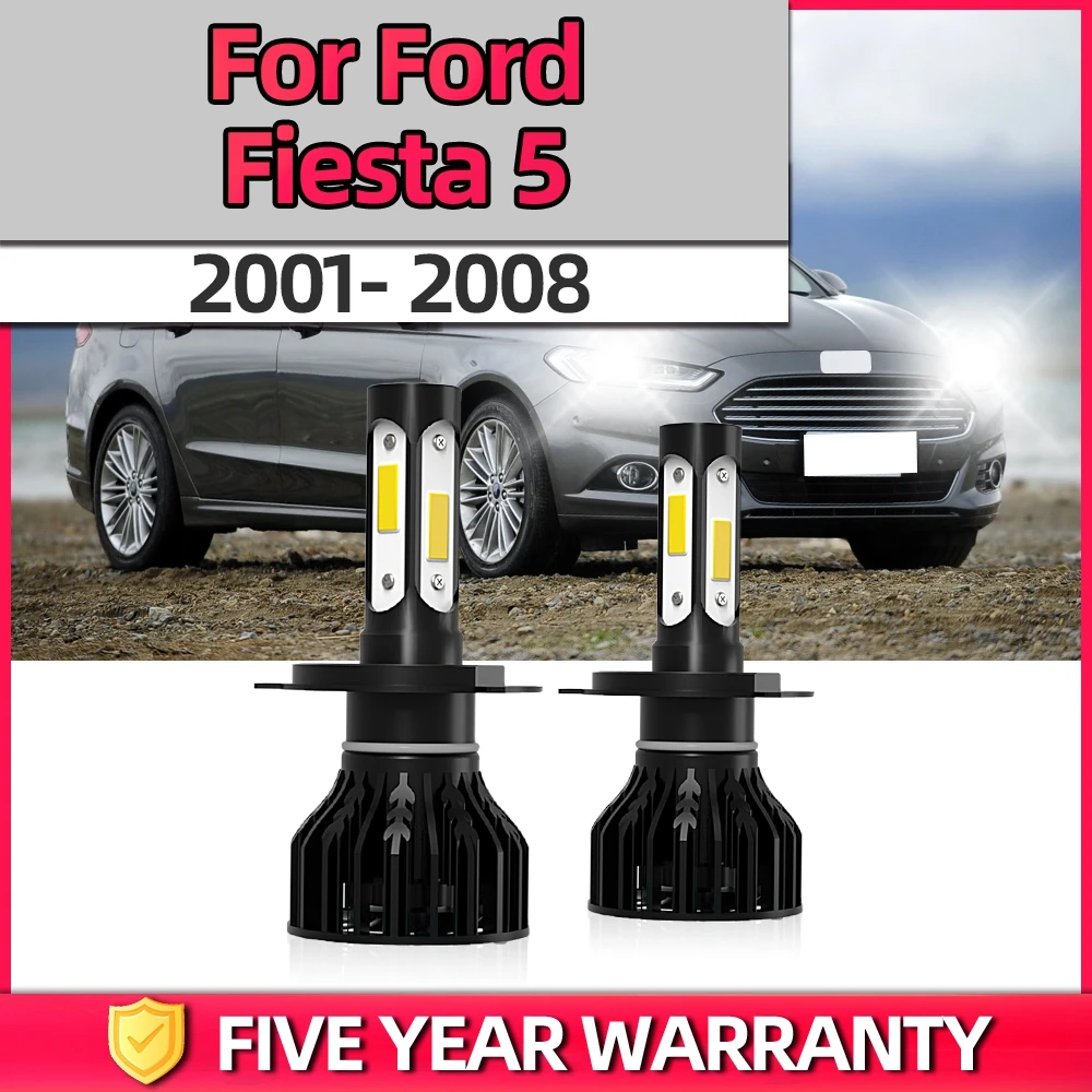 TEENRAM high-brightness 20000LM Car Lamps Kit H4 High/Low Beam All-in-one 120W High Power Lamp For Ford Fiesta 5 2001-2008