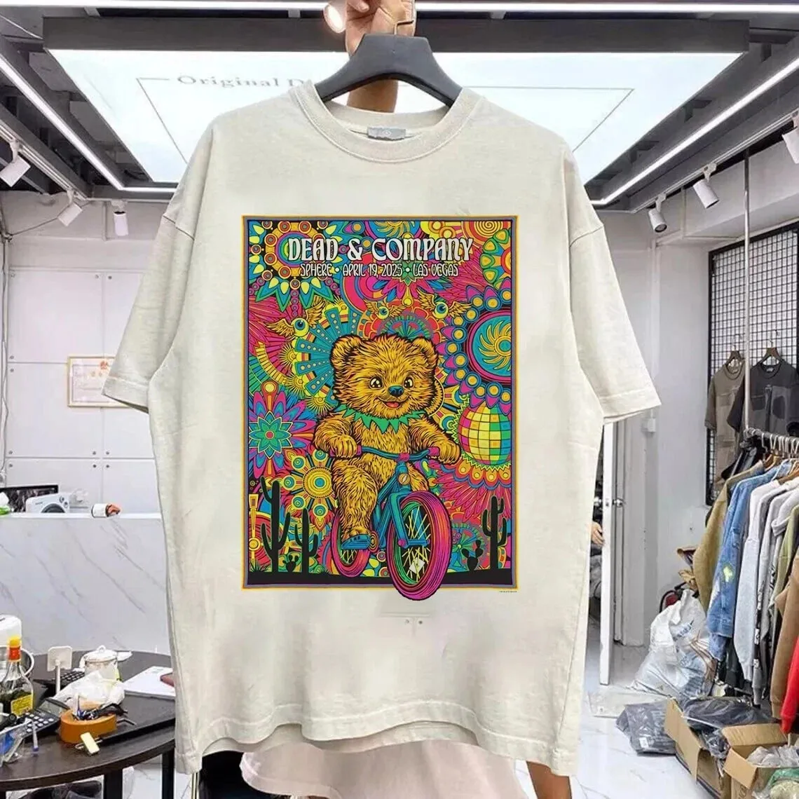 قميص Vintage Dead and Company في 2025 19 أبريل أبيض AN47472 #1