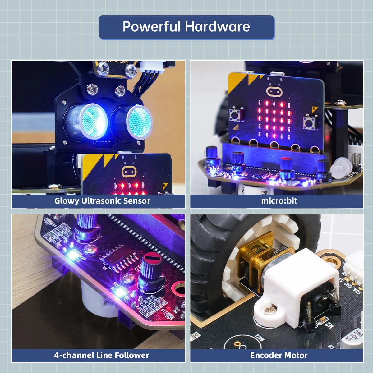 Hiwonder Nexbit Microbit Programmable Remote Control AI Vision Smart Robot Car Kit STEM Education Starter Robotic Kits