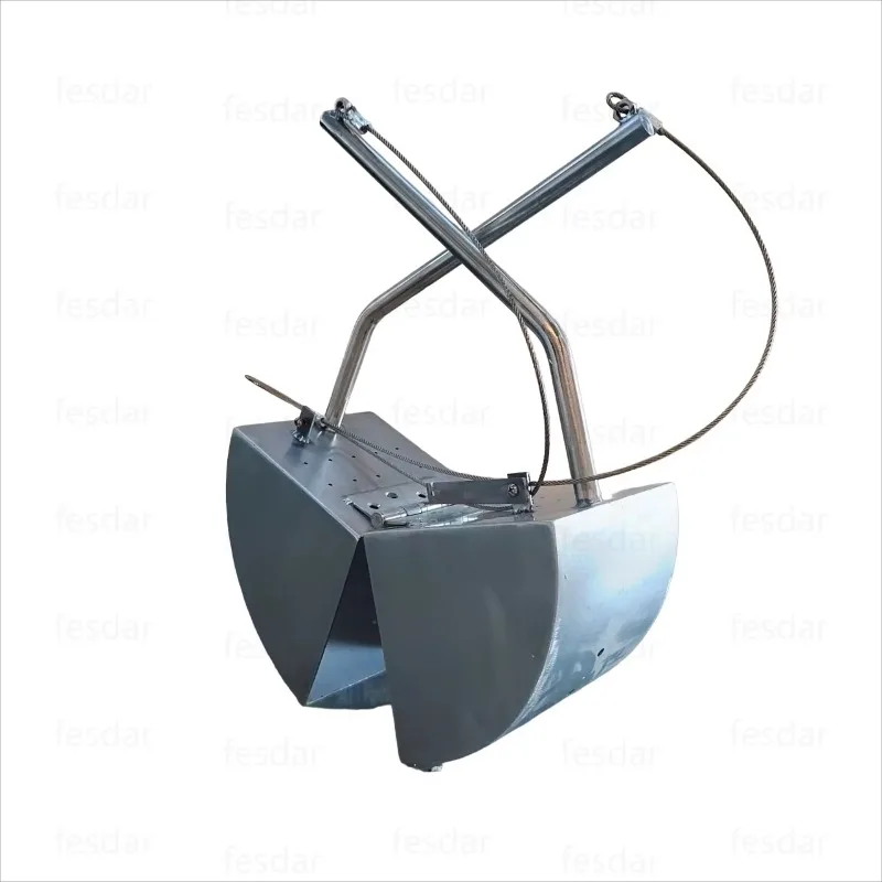Stainless steel fan mud dredger lake bottom sludge sediment grabbing sampler