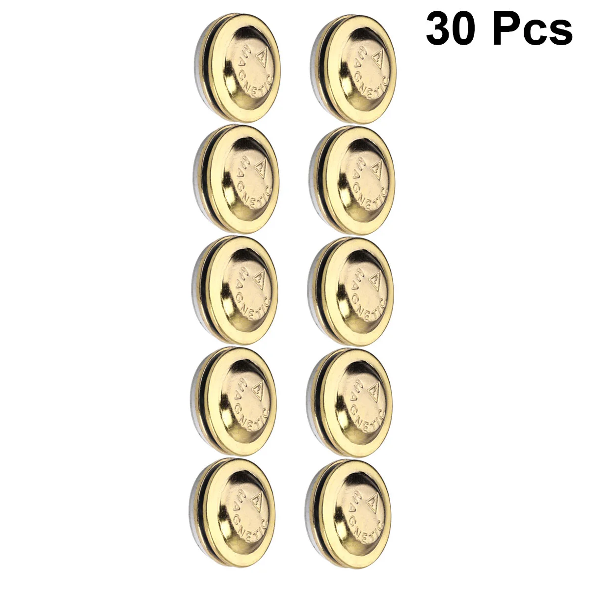 24 Pcs Alloy Snap Buttons Magnetic Collar Pin Brooch Scarf Buckle Shirt Dedicated