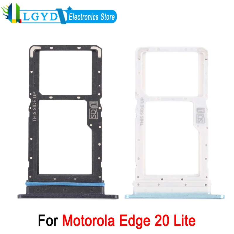 For Motorola Edge 20 Lite SIM Card Tray + Micro SD Card Tray Adapter Replacement Part