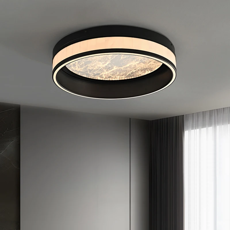 Creative Marble Pattern Led Chandelier Simple Light Luxury Cloud Bedroom Ceiling Light Modern Home Interior Decor Lighting Lamps
