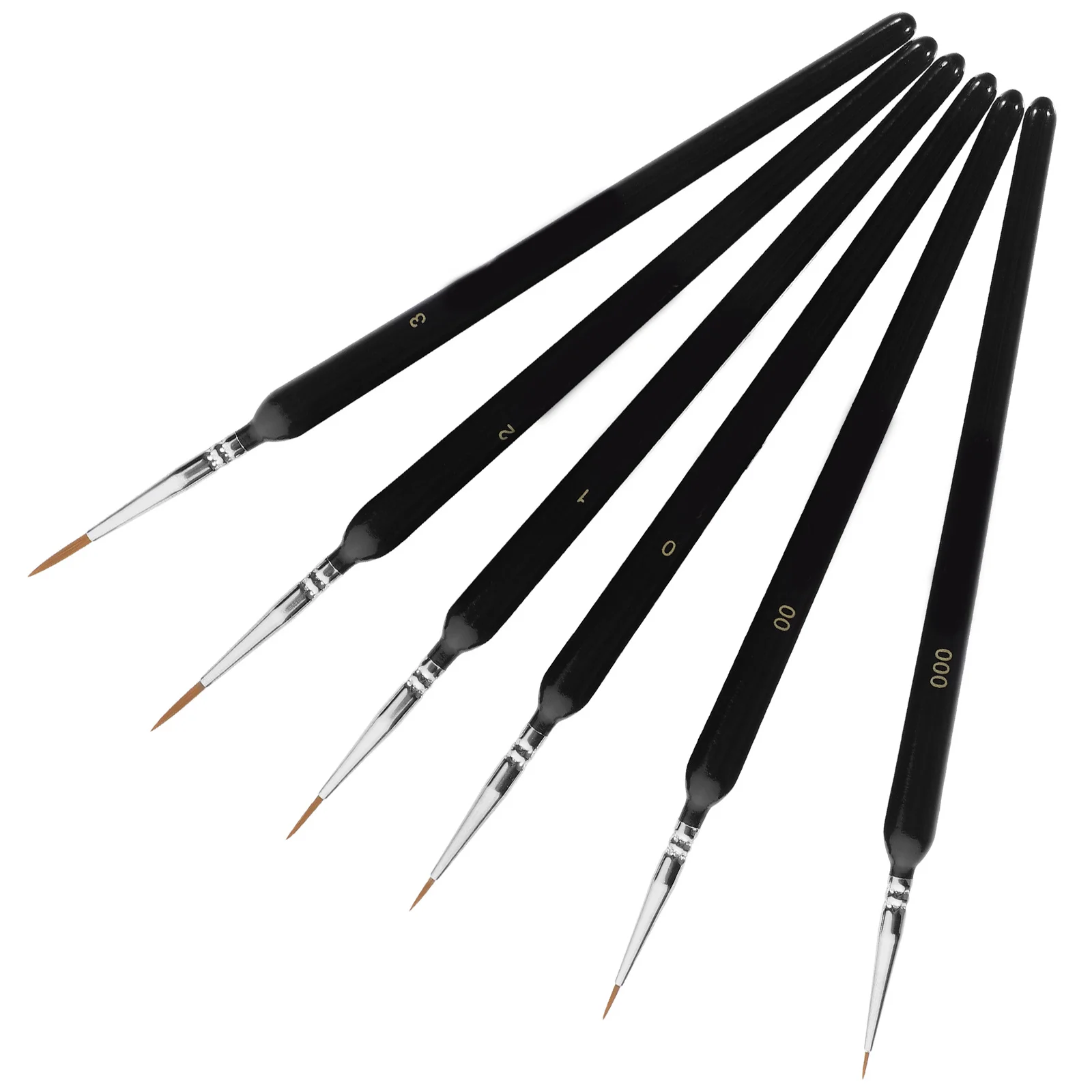 

6pcs Calligraphy Brushes Set Chinese Traditional Ink Brush For Painting Writing Line Drawing Fine Tip Soft Bristle Art Tool