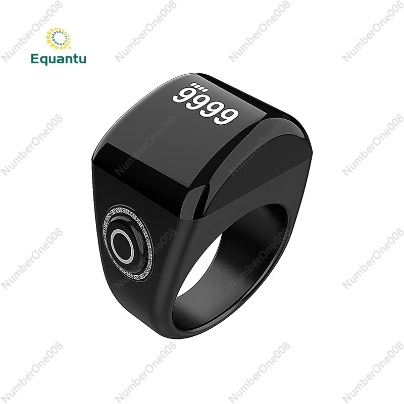 

Time Display Rotatable Counting With AzAn Prayer RemindeR APP Remote Control Smart Ring