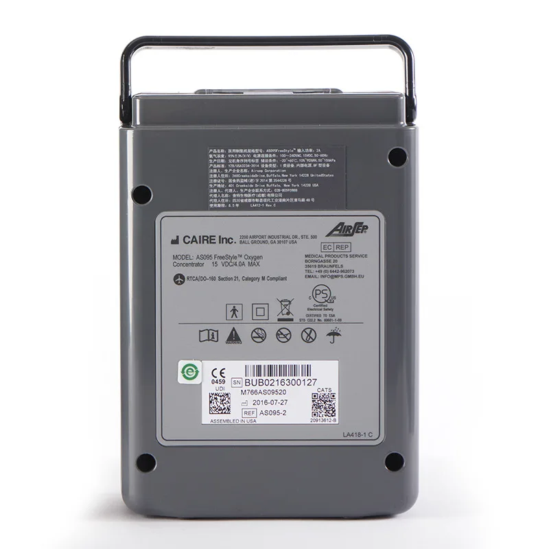 Airsep Comfortable 3L Portable Oxygen Concentrator Medical Oxygen Making Machine Rechargeable FOR OUTDOOR AND TRAVEL battery